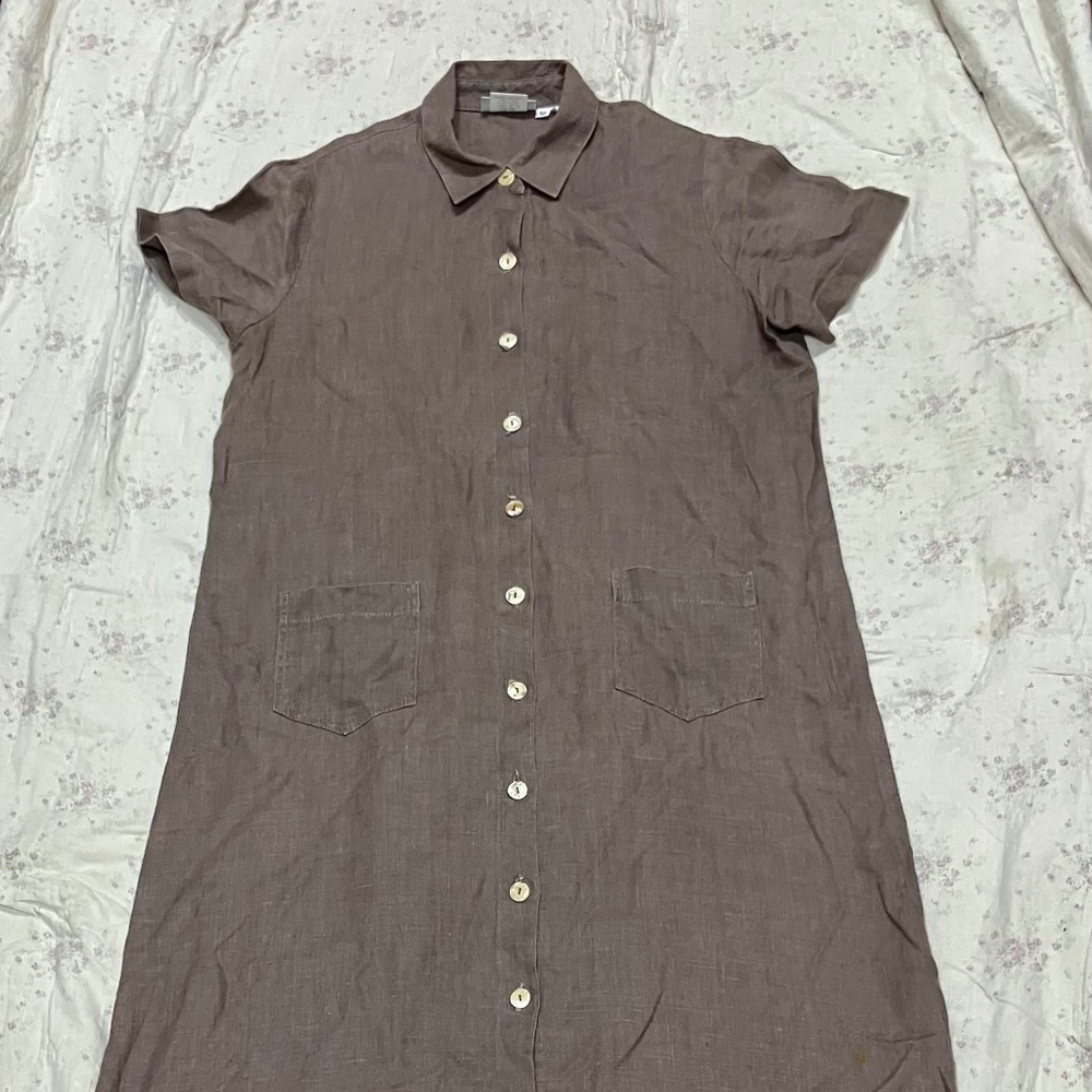 vintage MATCH 100% linen dress from the